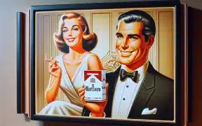 Vintage celebrity Marlboro advertisements, showcasing the fusion of Hollywood and tobacco marketing